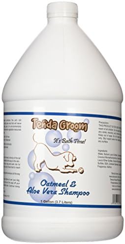 Tenda Groom Oatmeal and Aloe Vera Dog Shampoo, Gallon