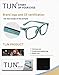 TIJN Blue Light Blocking Glasses for Women Men Clear Frame Square Nerd Eyeglasses Anti Blue Ray Computer Screen Glasses