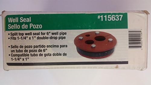 Split Top 6" Well Seal - for 1 1/4" x 1" two pipe jet pump systems