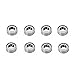 Metal Upgrade Parts Ball Bearing 8x4x3mm (8p) 12x8x3.5mm (8p) repalcement for Wltoys 1/18th RC car