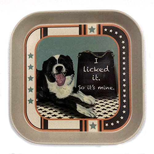 RSPCA Charity Bamboo Trinket Tray Licked It So It's Mine Little Dog Laughed Gift GSTK10