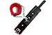 Sxtoy4u New 2017 Luxury 8 Pcs Women Leather & Fur Arm Legs Restraints Set Handcuffs Collar Leash Halloween Costume (Black & Red)