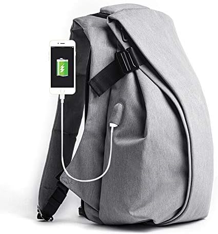 JINLINE Backpack Men's 15.6 Inch Business Casual Anti-Theft Computer Bag Travel Bag Japan and South Korea Fashion Trend Large-Capacity Backpack Men's Student Bag Fashion Gray Business Briefcase