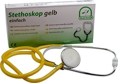 Medi-Inn Flat-Head Stethoscope with Super Acoustics/Various Colours