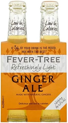 Fever-Tree Refreshingly Light Ginger Ale 4 Pack 800g
