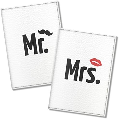 Couple Vegan Eco Leather Passport Cover for Family (Mr & Mrs)