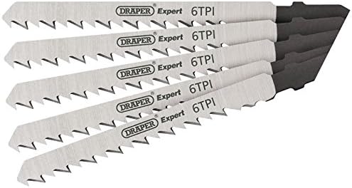 Draper 81719 Expert 5 Piece DT101D 100mm Jigsaw Blade Set, 230 V, Silver, 100 mm
