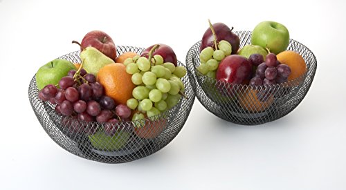 NIFTY 7532ORB Double Wall Mesh Decorative and Fruit Bowls, 2 Piece