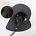 Camptrace Safari Sun Hat Wide Brim Fishing Hat with Neck Flap for Women Hiking Hunting Camping Ponytail Packable UPS UPF 50+