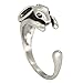 Bunny Animal Wrap Ring - Silver for Women primary