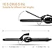 PARWIN PRO Hair Curling Iron 3/4 Inch Professional Curling Wand with Auto Off and Cool Tip for All Hair Types, Tourmaline Ceramic Curling Iron, Black