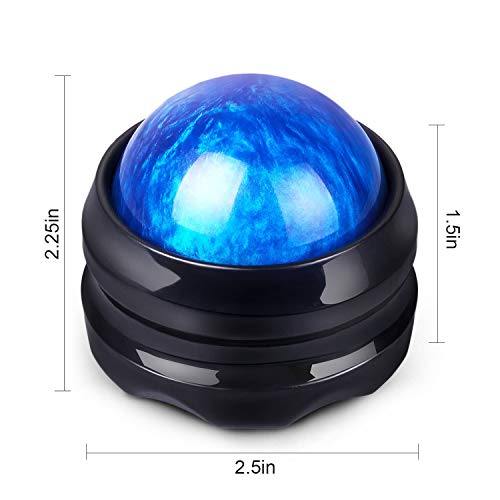 Manual Massage Roller Ball - Massager and Therapy Tool for Sore Muscles, Shoulders, Arms, Neck, Back, Feet, Body, Deep Tissue, Stiffness, Joint Pain, Stress Relief - Thumbnail 5