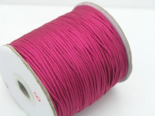 KONMAY 1 Roll 175yd Braided 1.5mm Nylon Shamballa Macram/beading Cord Lift Shade Cord (Rose 129)