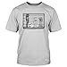Minecraft Lineup Men's Short Sleeve Silver Tee Shirt, Medium