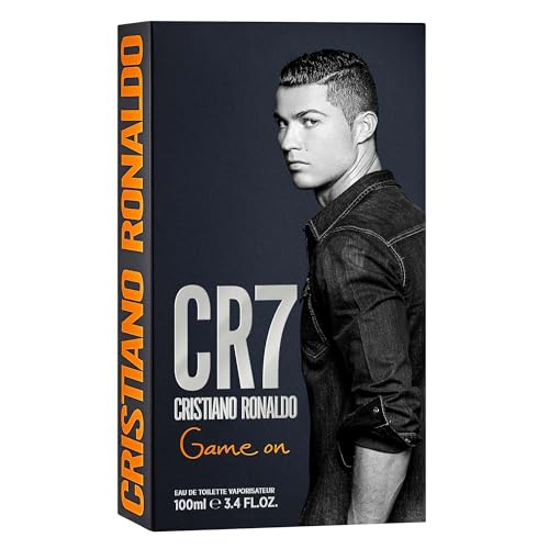 Cristiano Ronaldo CR7 Game On - Perfume para hombres - Esencia amaderada y seductora - Esencia tropical y densa - Estética oscura y sofisticada - Atrevida y de larga duración - EDT Spray 100 ml
