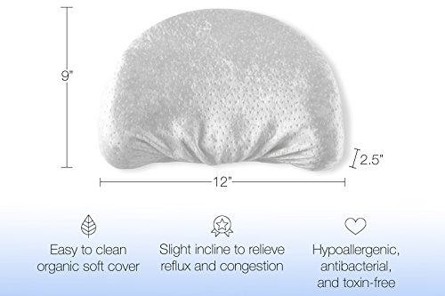 image for Asani Head Shaping Baby Memory Foam Pillow with Extra-Soft Organic Pil