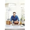 Jamie Oliver 6 Piece Acacia Knife Block - Includes Paring, Santoku, Utility, Chef's, Carving and Bread Knives with Black…