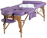 Sierra Comfort All Inclusive Portable Massage Table, Purple