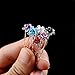AKOAK 20 Pcs/Lot Women Wedding Bridal Clear Crystal Rhinestone Rose Flower Hair Pin Clips Hair Accessories Jewelry Barrettes Headwear（Black）