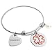 ALoveSoul Medical Alert Bracelet for Women - Stainless Steel Diabetic Alert ID Bracelet for Women Expandable Bangle Medical Bracelet