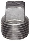 Anvil 8700159406, Malleable Iron Pipe Fitting, Square Head Plug, 1-1/4