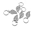 yueton 35pcs Silver Ring Shell Hands Cross Leaves Star Pendant Rings Set Hair Clips Headband Hair Accessories
