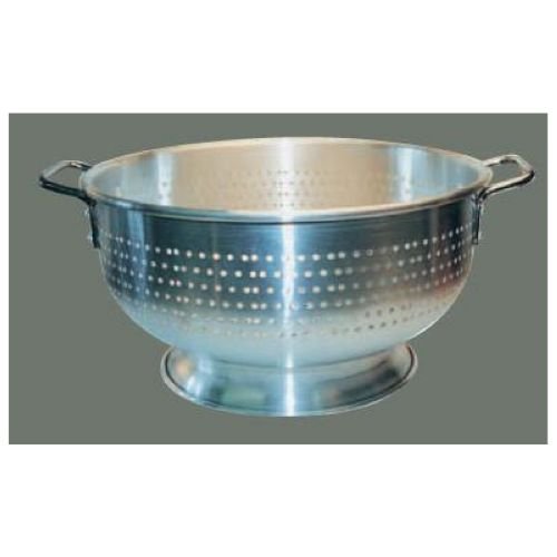 Winco ALO-11BH Aluminum Colander with Base, 11-Quart