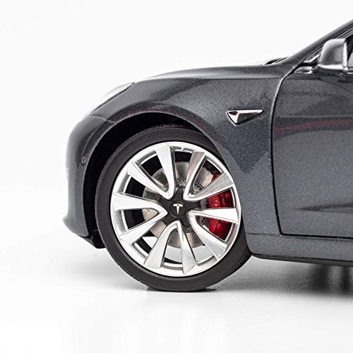 Tesla Diecast 1:18 Scale Model 3 - Midnight Silver Metallic
