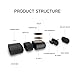 Uervoton AirPods Case Cover Wireless Charging Case Accessories Protective Case for AirPods Wireless Charging, Compatible Any Qi Standard Wireless Charging Mats (a)