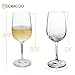 Dobaccio White Wine Glasses - Finest Crystal Clear Glass Drinking Cups - Set of 4