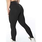 Eva's Moon Women’s High Waist Push-up and Tummy Control Booty Scrunch Workout Leggings, Yoga Pants, Casual, Shapewear (Medium)