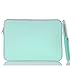Ivencase 13-Inch Neoprene Laptop Sleeve with Zipper & Built-in 2 Pockets, Hot teal