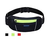 Running Belt Wallet, Running Waist Pack Pouch for Men and Women (Yellow)