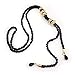 yueton Fashion Dress Sweater Necklace Rhinestone Charm Pendant Long Black Chain Women Clothing Accessories Jewelry