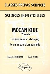 Mécanique, 1ère année