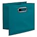 Niche Cubo Foldable Fabric Storage Bins, Teal, Set of 6