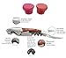 Waiters Corkscrew (4 in 1) by HeAndy –Bottle Opener with Foil Cutter, Wine Opener and Beer Opener Made from Stainless Steel with Elegant Rosewood Handle and 2 Extra Silicone Stoppers