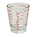 MixSure+ Mix-N-Measure Mini Measure 1 Ounce Multi-Purpose Liquid and Dry Measuring Shot Glass, Heavy Glass, 26-Incremental Measurements for Milliliters, Teaspoons, Tablespoons and Ounces