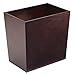 mDesign Wastebasket Trash Can for Bathroom, Office or Kitchen - Espresso