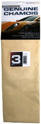 AutoSpa 40202AS Genuine Full Skin Chamois, 3 sqft