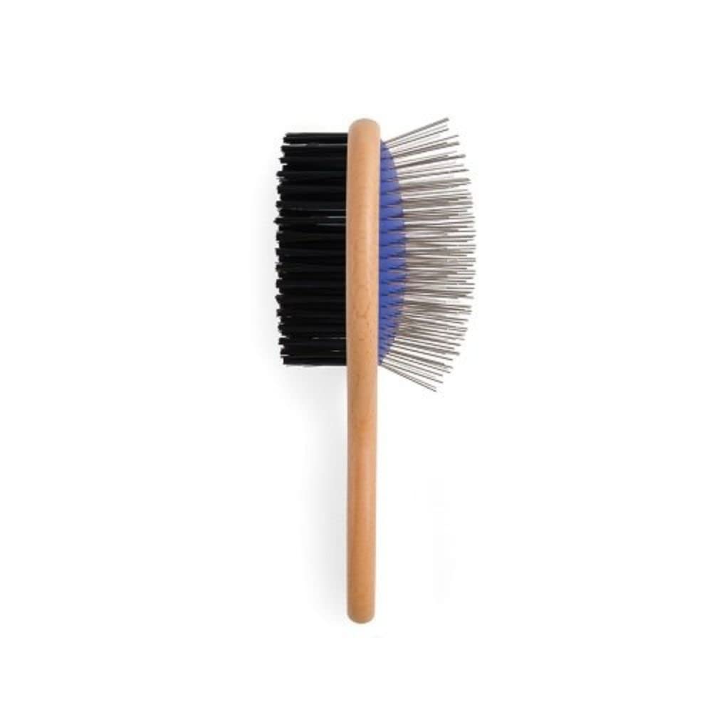 Ancol Heritage Wood Handle Double Sided Brush Large