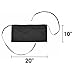 DALIX Waist Aprons Commercial Restaurant Home Bib Spun Poly Cotton Kitchen (3 Pockets) in Black 10 Pack