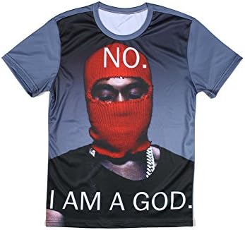 Yeezus Tour Red Ski Mask Concert Kanye West T-Shirt (XXL, Tbc0042)