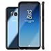 ROYBENS Galaxy S8 Plus Case, Clear Back and Slim Thin Excellent Grip Flexible Soft Silicone Gel Bumper Shockproof Full Body Protection Cover for Galaxy S8 Plus - Black Edge