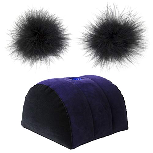 FunPa Ramp Pillow Portable Couple Bedroom Toy Couple Positioning with Nipple Covers for Couples Deeper Position Support Pillow