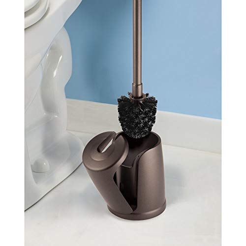 Holder Toilet Bowl Brush Holder Set: 2 Pack Modern Deep Cleaning Bathroom Toilet Scrubber With Caddy For Rv - Rim Decorative Accessories Cleaner Brushes For Toilet - Bronze In | Whizz Es