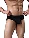 sandbank Men Sexy Bulge Pouch Open Crotchless Briefs Underwear Thongs Jockstrap(US L = Asian Tag XL, 4 Pack-Mix Color #1)