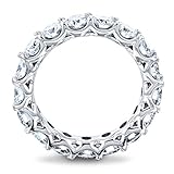 Moissanite Eternity Ring White Gold