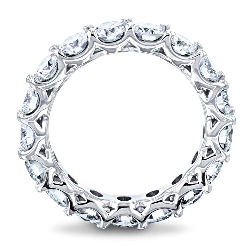 Moissanite Eternity Ring White Gold