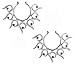 Body Accentz Nipple Rings no Piercing Pair Non-Piercing Clip On Nipple Ring Tribal Floral Flower Heart Pair (silvertone Spike pk)